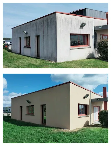Façade de maison avant / après nettoyage